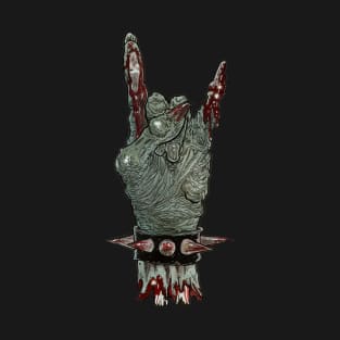 Zombie Horns Up Sigh Hand Gesture T-Shirt