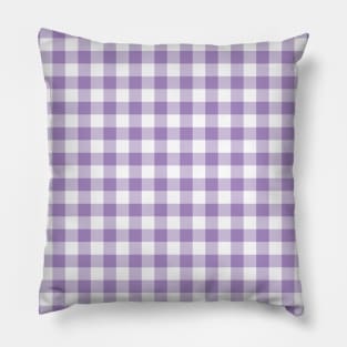 Purple Gingham Pattern Pillow