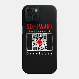 Software Full-Stack Developer motivational design Phone Case