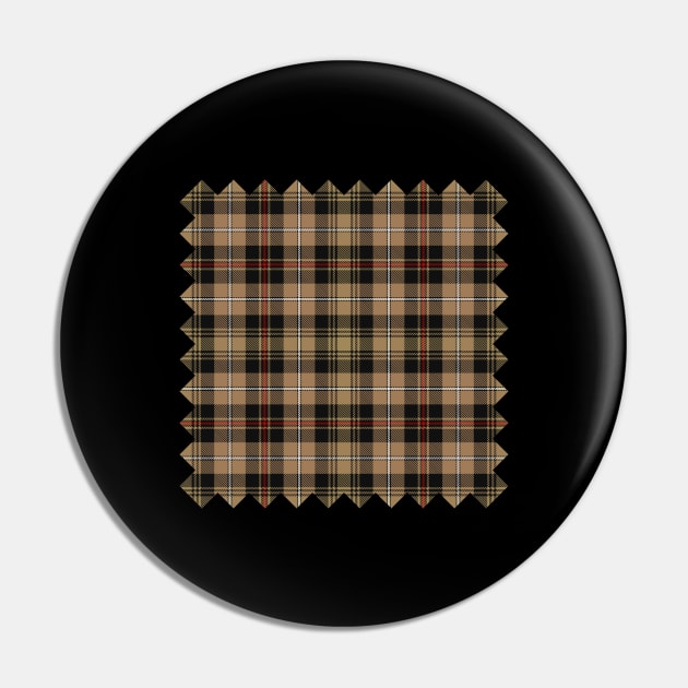 Clan MacKenzie Brown Hunting Tartan Pin by sifis