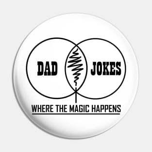 Dad Jokes (black text) Pin