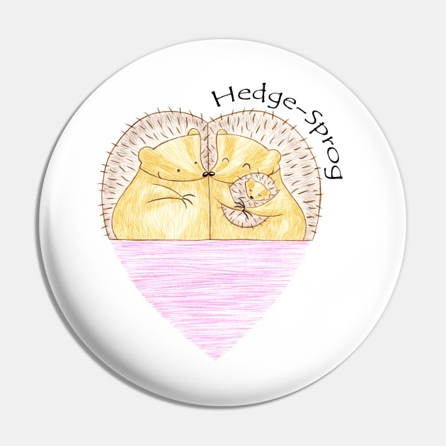 A Hog's Life - Hedge-Sprog Pin by shiro