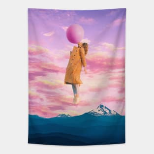 Pink Sunset Tapestry