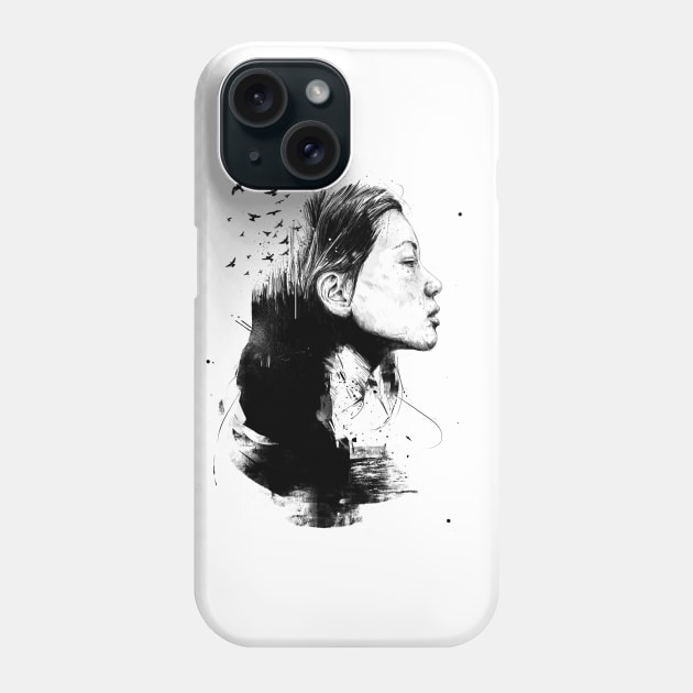 Open your mind (bw) Phone Case by soltib