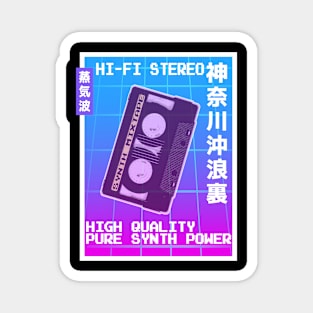 Vaporwave Aesthetic Style 80s Synthwave Retro Magnet