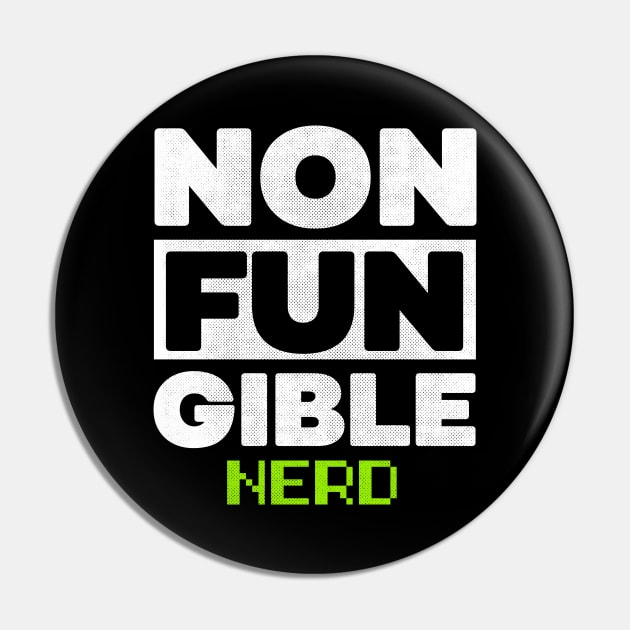 Non Fungible Token nerd nft Pin by opippi