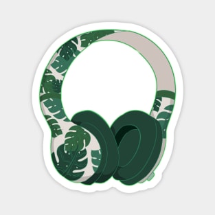 Monstera Headphones Magnet