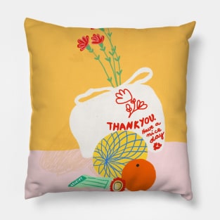 Thank you Still Life Pillow