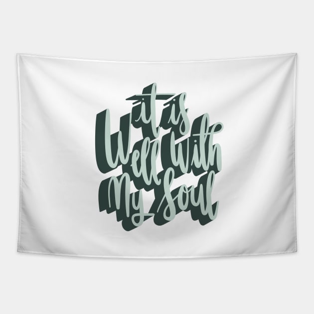 It is well with my soul Tapestry by NewBranchStudio