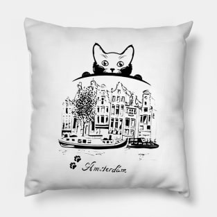 Amsterdam Skyline Pillow