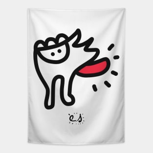 Tongue Out  Cool Graffiti Art Monster Tapestry