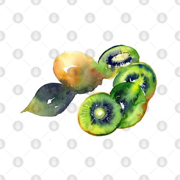 Kiwi fruit by Maria Mi Art