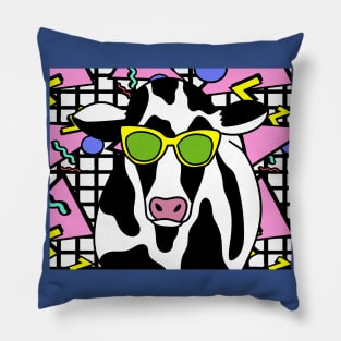 Funny Cow With Sunglasses Muh Pillow