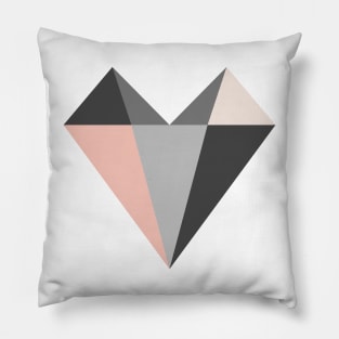 Abstract love stone heart design Pillow