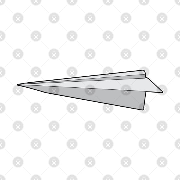 Origami Paperplane Paper plane simple minimal art by alltheprints