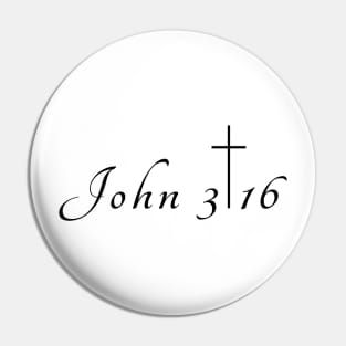 John Three Sixteen Christian Pin