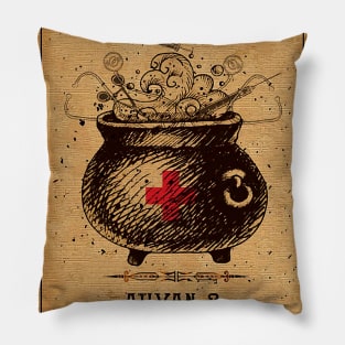 Nurse Brew Ativan Haldol Benadryl Halloween Pillow