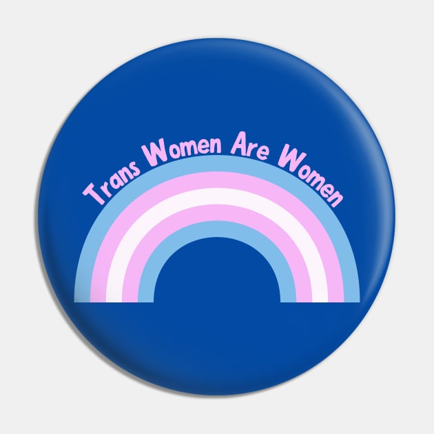 Trans Women Are Women Pin by Fit-tees