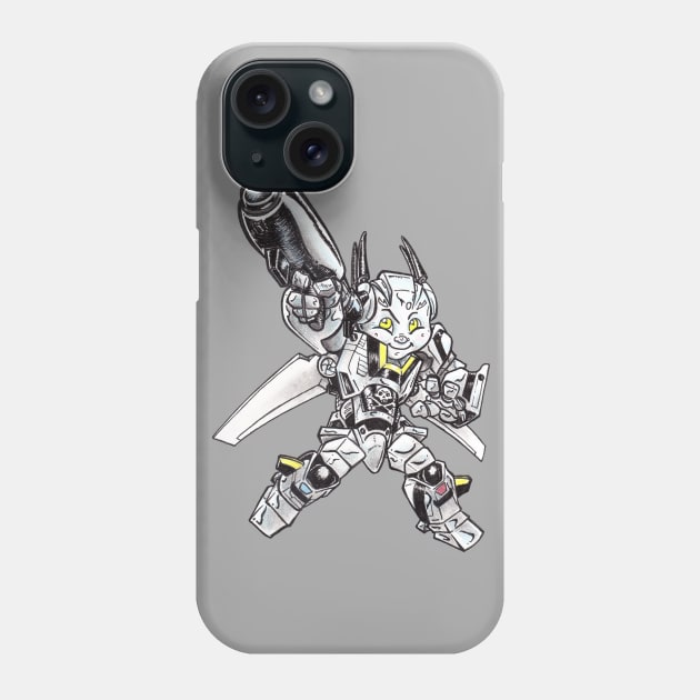 Skull Mech 1 Phone Case by kiddgrimm