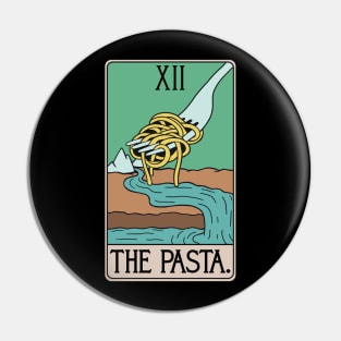 The Pasta Tarot Card Funny Pin