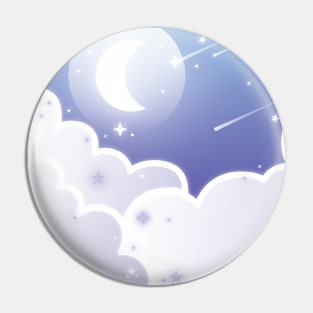 Lofi Dreams Cloudy Day Pin