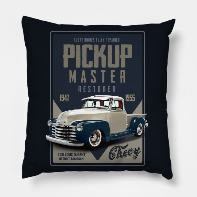 Chevy Pickup Master Pillow by hardtbonez