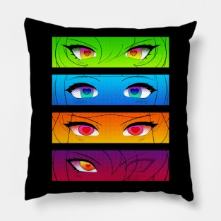 Colored Gradients GG girl's eyes Pillow