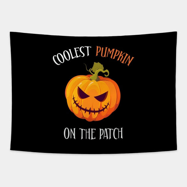 COOLEST PUMPKIN ON PATCH Halloween Costume gift Tapestry by star trek fanart and more