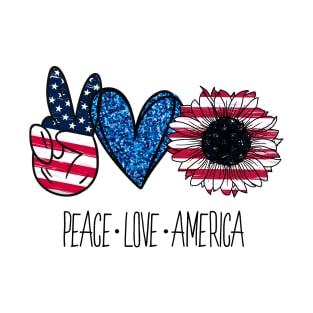 Peace Love America T-Shirt