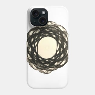 Spirograph--Black Optical Illusion Phone Case