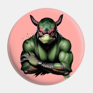 Ninja turtle fitness Pin