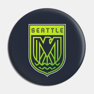 Modern Seattle Seahawks Football team Emblem Pin