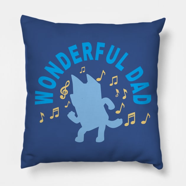 WONDERFUL DAD Pillow by seamless pattern.artshop