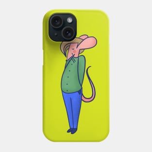 Cute and shy blonde mouse boy Phone Case