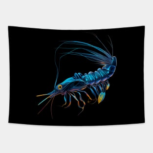 Blue Shrimp Tapestry