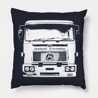 Seddon Atkinson 401 classic 1980s lorry outline (white) Pillow