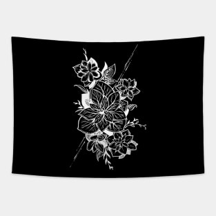 Flower doodle art Tapestry