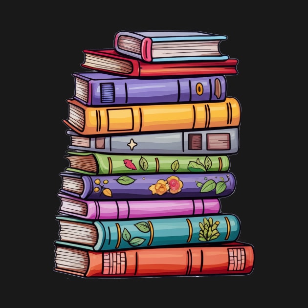 Stack of Books by VirtualArtGuy