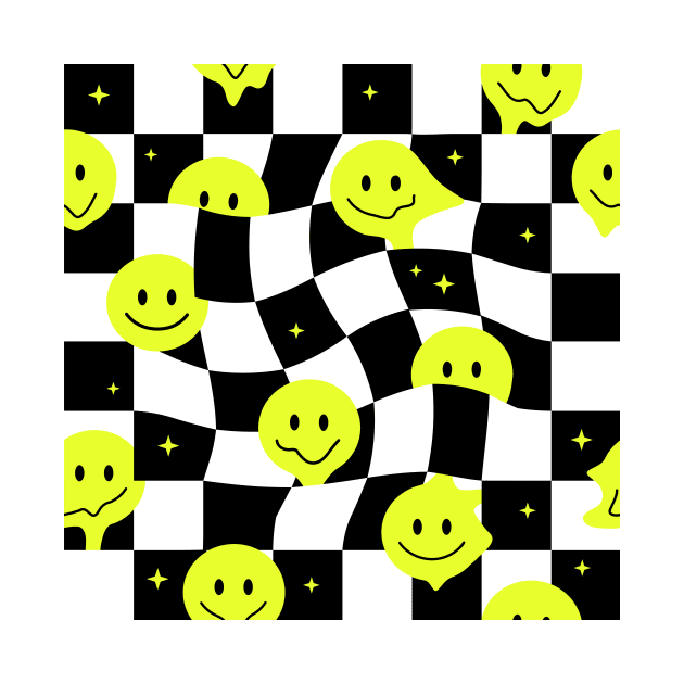 Checkered smiley by disturbingwonderland