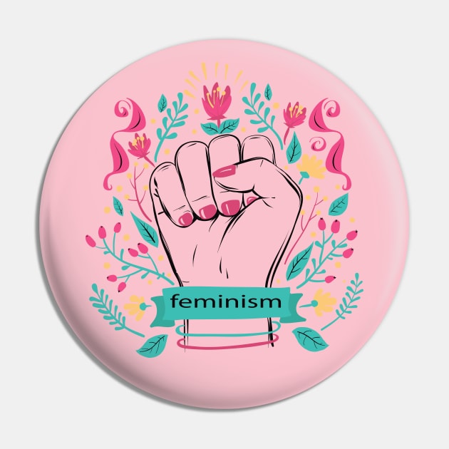 Feminism Pin by Mako Design 