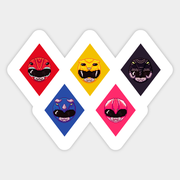 Pixel Rangers - Power Rangers - Sticker