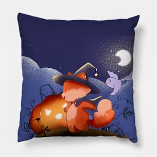 Renny on Halloween Pillow