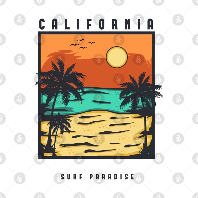 California Surf Paradise by retroparks