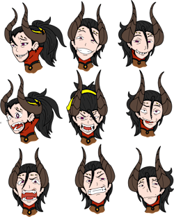 Devil Mercy Expressions Magnet