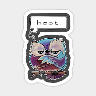 Grumpy hoot Magnet