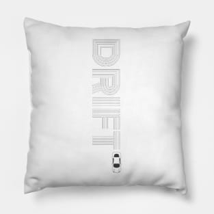 Drift Print White Vertical Pillow