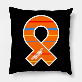Multiple Sclerosis Awareness Ribbon Pillow