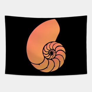 Ammonite Cephalopod Fossil Design Tapestry