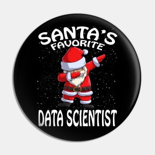 Santas Favorite Data Scientist Christmas Pin