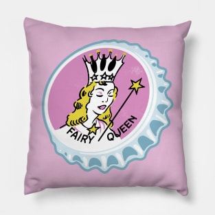 Vintage Fairy Queen Ballins Soda Bottlecap Pillow